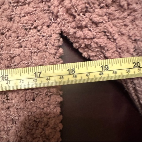 Altar’d State Mocha Mousse Brown Off Shoulder Sweater-S Cozy Cottagecore Relaxed - Picture 9 of 9